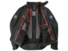 bmw gs rallye gtx motorcycle jacket interior mesh lining and storage pockets