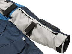 bmw rallye 3 touring motorcycle jacket chest pocket zipper detail with bmw logo