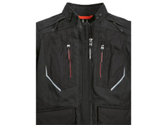 bmw gs rallye womens motorcycle touring jacket black side view with ergonomic adventure fit