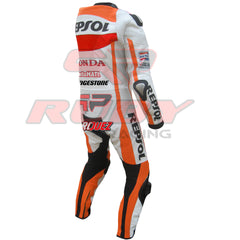 Marc Marquez Repsol MotoGp 2019 Motorbike Racing Leather Suit Right VIew