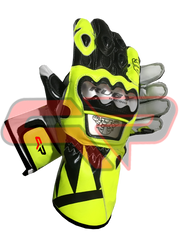 Rossi Motorbike Racing Leather Gloves 3