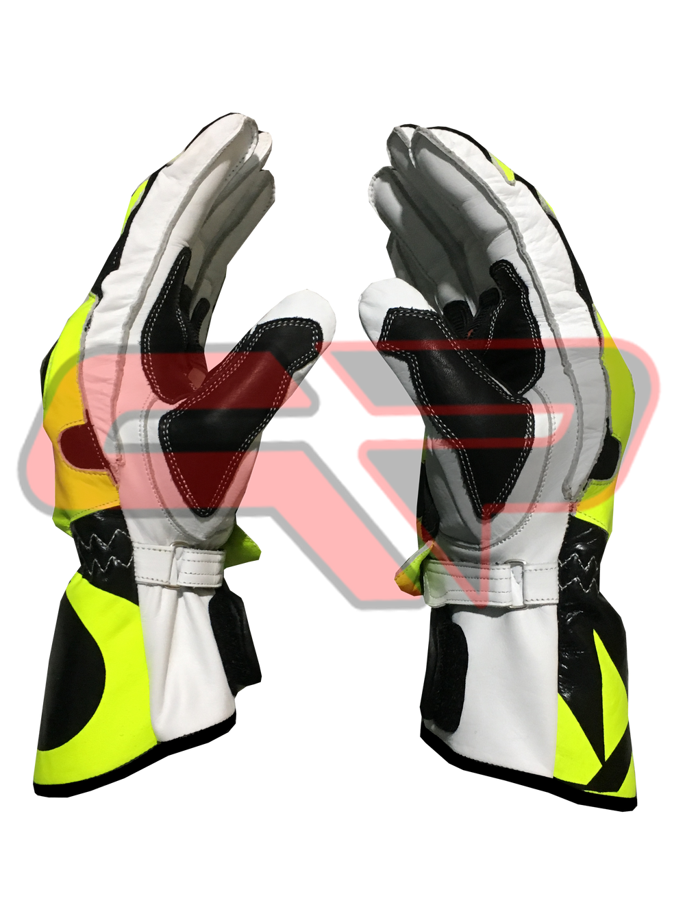 Rossi Motorbike Racing Leather Gloves 4