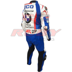 Tyco BMW Motorrad Men Motorbike Racing Leather Suit Back-2